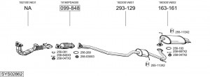 Выпускной трубопровод 834-663 BOSAL