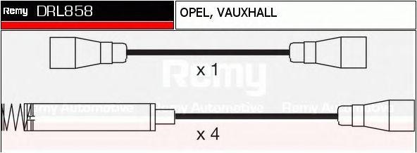 Ккомплект проводов зажигания DRL858 DELCO REMY