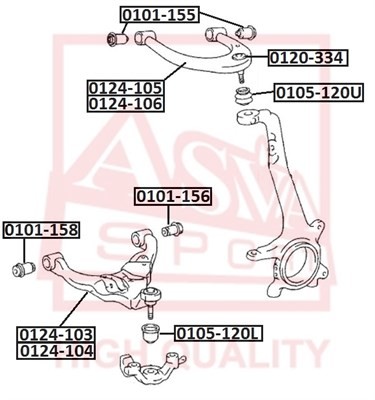 Пыльник шаровой опоры 0105-120L ASVA