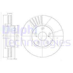 Тормозной диск BG3189 DELPHI