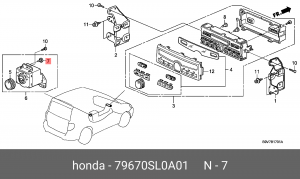 Лампа 79670SL0A01 HONDA