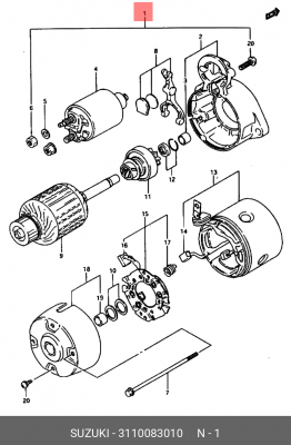 Стартер 31100-83010 SUZUKI