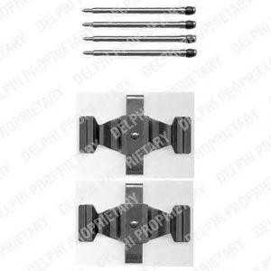 Комплектующие, колодки дискового тормоза LX0398 DELPHI