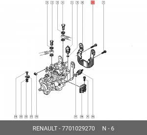 Болт 7701029270 RENAULT