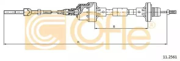 Трос сцепления 112561 COFLE