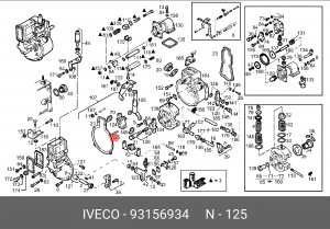Зазубренный штифт 93156934 IVECO