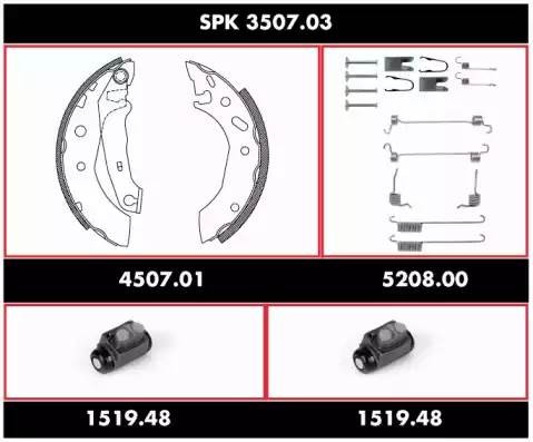 Комплект тормозных колодок SPK350703 REMSA
