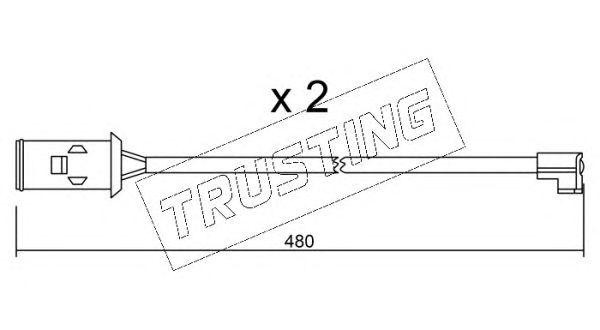 Сигнализатор, износ тормозных колодок SU101K TRUSTING