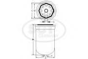 Топливный фильтр ST720 SCT