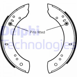 Комплект тормозных колодок LS1072 DELPHI