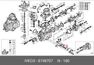 Пружина 8198707 IVECO