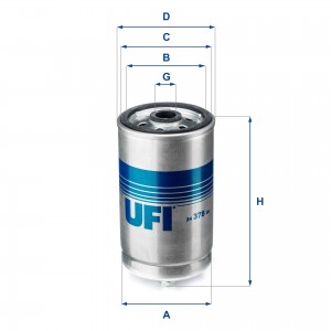 Топливный фильтр 24.378.00 UFI