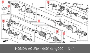 ШРУС 44014SNG000 HONDA