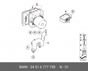 Гидроагрегат, тормозная система 34 51 6 777 798 BMW