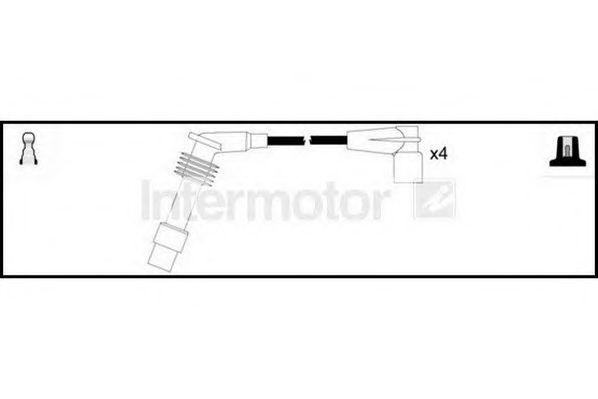 Ккомплект проводов зажигания 83081 STANDARD