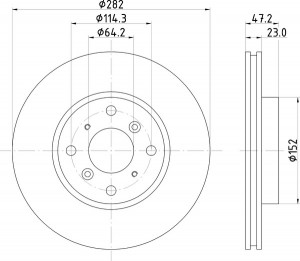 Тормозной диск MDC779 MINTEX