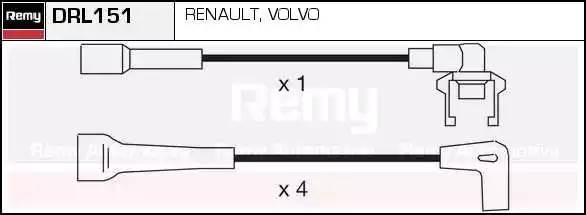 Ккомплект проводов зажигания DRL151 DELCO REMY