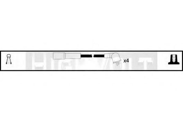 Ккомплект проводов зажигания OEF532 STANDARD