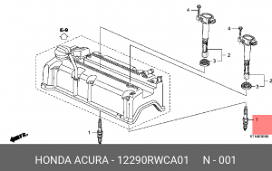 Свеча зажигания 12290RWCA01 HONDA