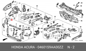 Усилитель бампера 04601S9AA00ZZ HONDA