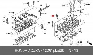 Свеча накаливания 12291PLZD00 HONDA