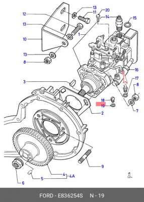 Прокладка E836254S FORD
