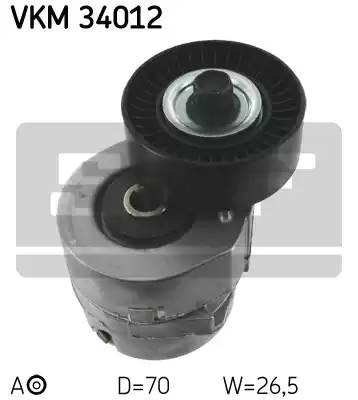 Натяжной ролик, поликлиновой  ремень VKM34012 SKF