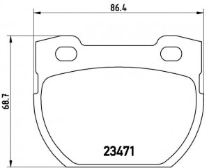 Комплект тормозных колодок, диско P44007 BREMBO