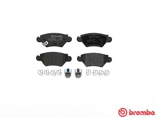 Комплект тормозных колодок, диско P59031 BREMBO