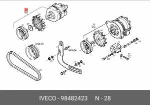 Генератор 98482423 IVECO