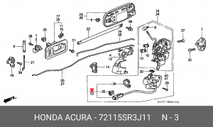 Деталь 72115SR3J11 HONDA