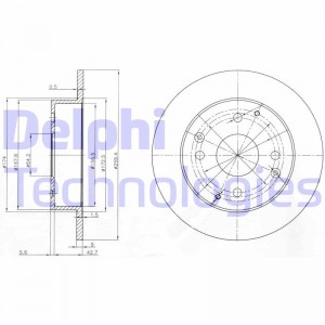 Тормозной диск BG3983 DELPHI