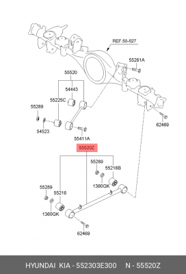 Сайлентблок 552303E300 HYUNDAI KIA