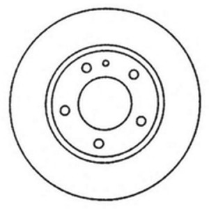 Тормозной диск 562051B BENDIX JURID