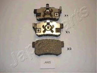 Комплект тормозных колодок, диско PP-445AF JAPAN PARTS GROUP