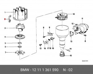 Пружина 12 11 1 361 590 BMW