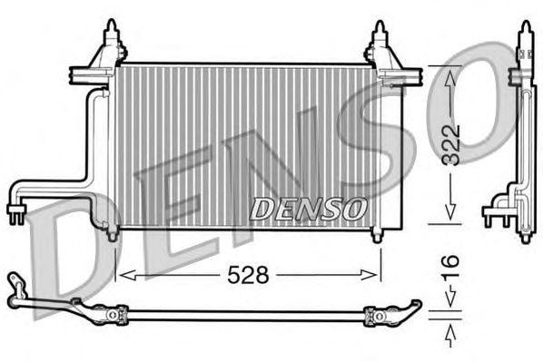 Конденсатор, кондиционер DCN09130 DENSO