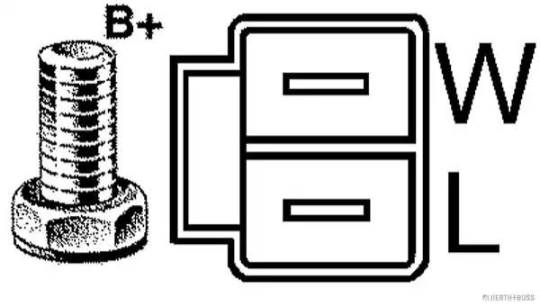 Генератор J5114044 H B JAKOPARTS NIPPARTS