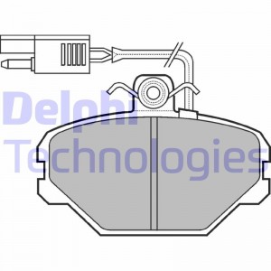 Комплект тормозных колодок, диско LP675 DELPHI