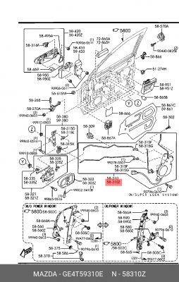 Деталь GE4T59310E MAZDA