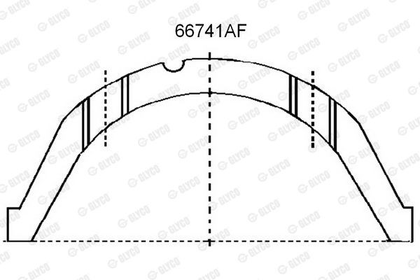 Подшипник 66741AF GLYCO