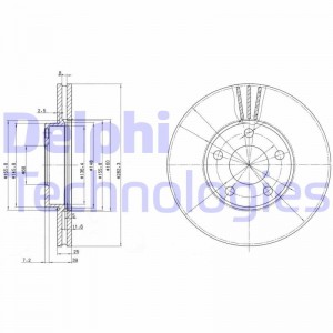 Тормозной диск BG3199 DELPHI