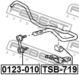 Стойка стабилизатора 0123-010 FEBEST