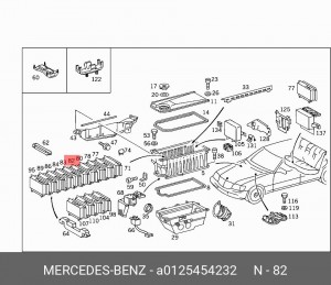 Блок управления, система впрыска A 012 545 42 32 MERCEDES BENZ