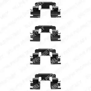 Комплектующие, колодки дискового тормоза LX0381 DELPHI