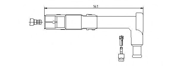 Вилка, свеча зажигания 132501 BREMI