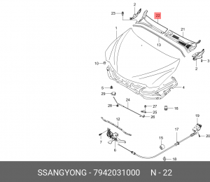 Деталь 7942031000 SSANG YONG