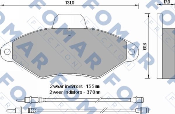 Колодки тормозные дисковые 51592481 ROULUNDS BRAKING