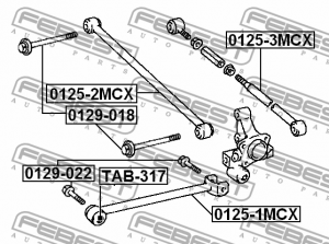 Рычаг подвески 0125-3MCX FEBEST