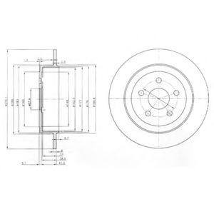 Тормозной диск BG3593 DELPHI